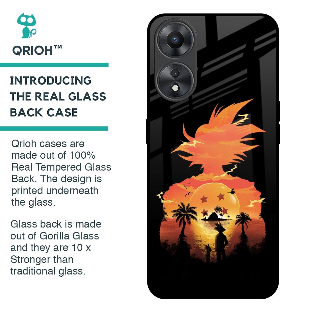 Japanese Paradise Glass Case for Oppo A58 5G