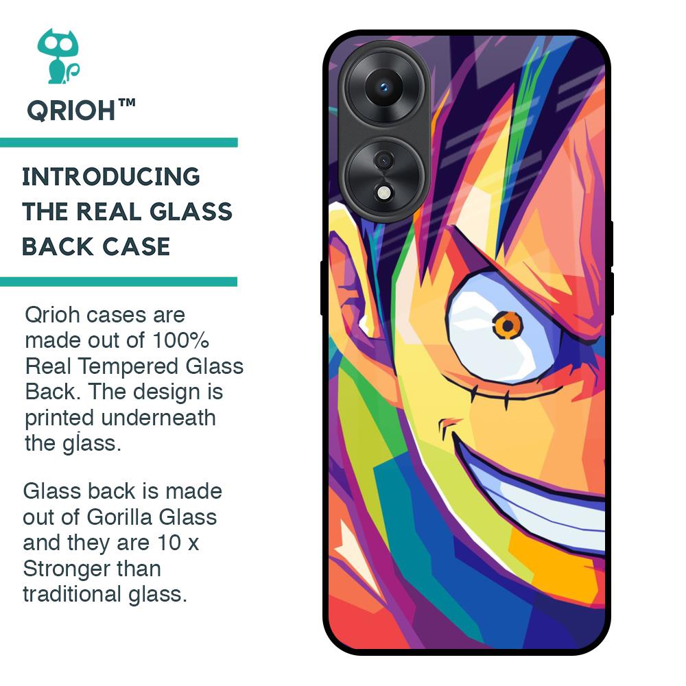Monkey Wpap Pop Art Glass Case for Oppo A58 5G