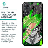 Anime Green Splash Glass Case for Oppo A58 5G