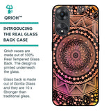 Floral Mandala Glass Case for Oppo A58 5G