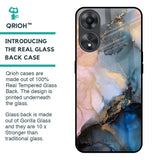 Marble Ink Abstract Glass Case for Oppo A58 5G