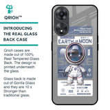 Space Flight Pass Glass Case for Oppo A58 5G