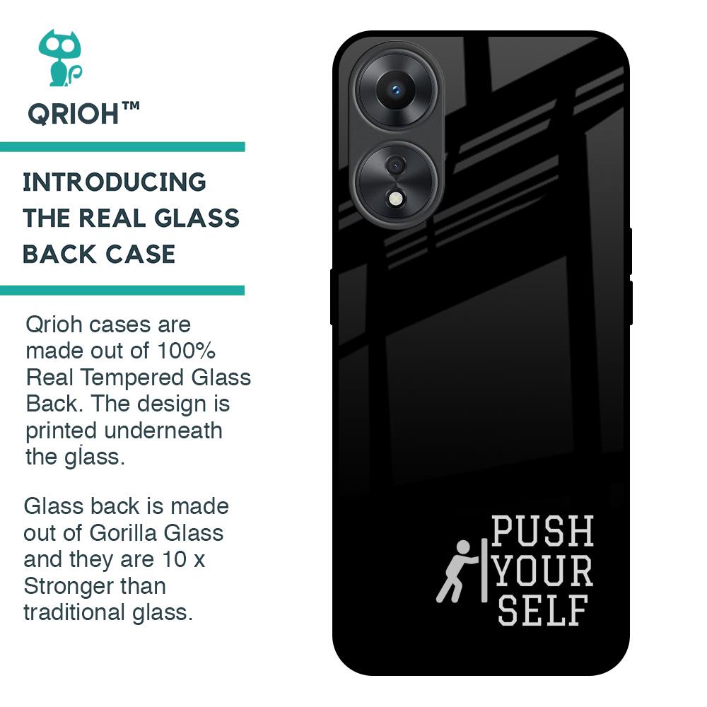 Push Your Self Glass Case for Oppo A58 5G
