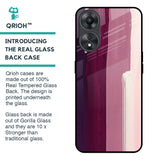 Brush Stroke Art Glass Case for Oppo A58 5G