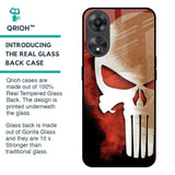 Red Skull Glass Case for Oppo A58 5G