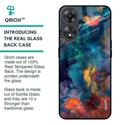 Cloudburst Glass Case for Oppo A58 5G