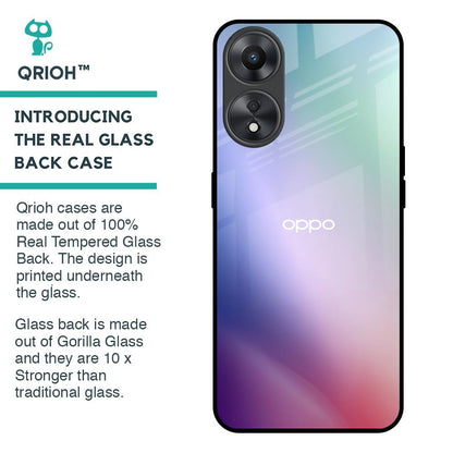 Abstract Holographic Glass Case for Oppo A58 5G