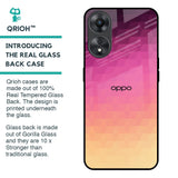 Geometric Pink Diamond Glass Case for Oppo A58 5G