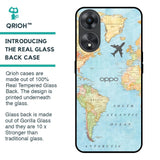 Fly Around The World Glass Case for Oppo A58 5G