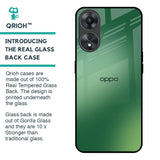 Green Grunge Texture Glass Case for Oppo A58 5G