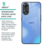 Vibrant Blue Texture Glass Case for Oppo A58 5G