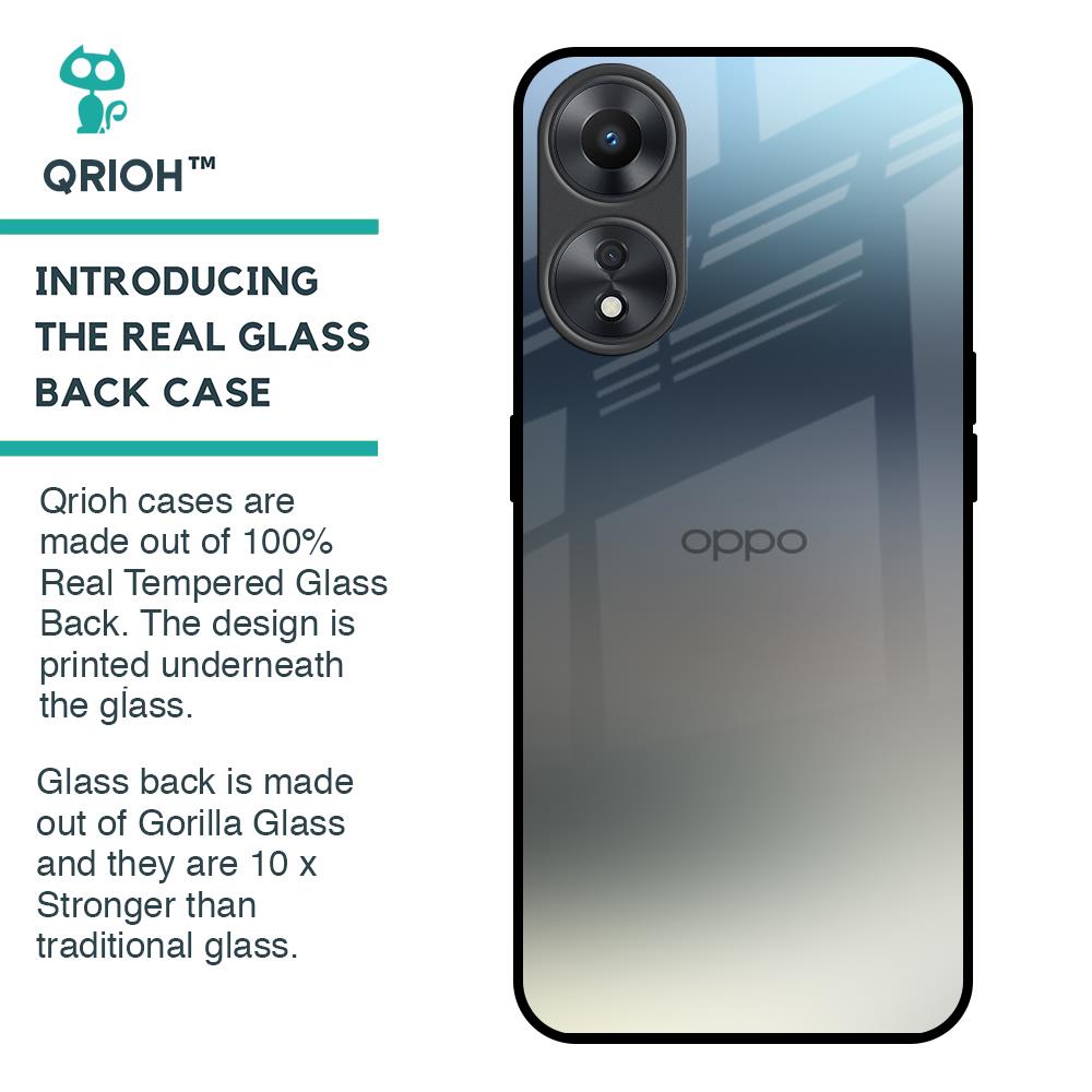 Tricolor Ombre Glass Case for Oppo A58 5G