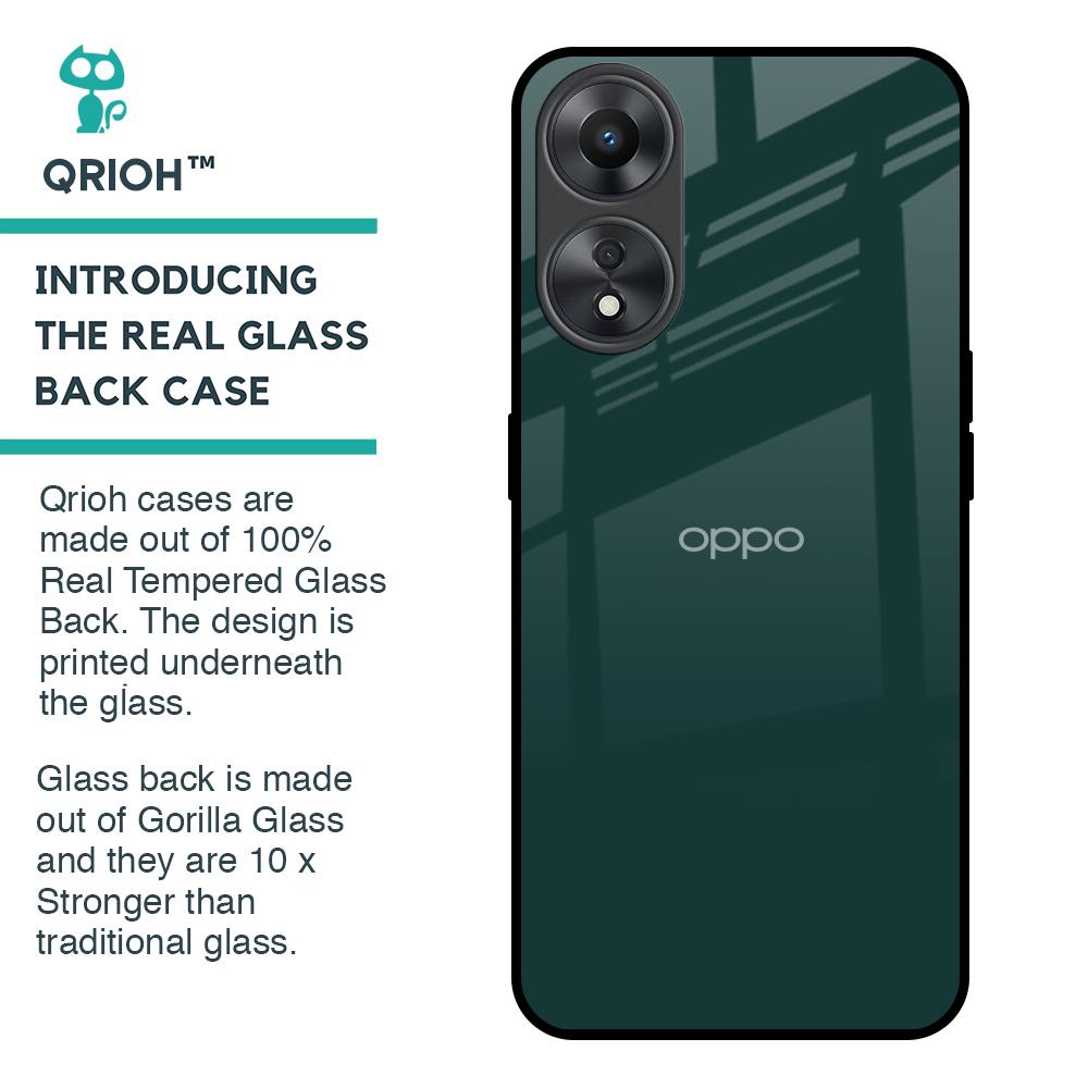 Olive Glass Case for Oppo A58 5G