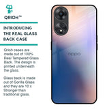 Blue Mauve Gradient Glass Case for Oppo A58 5G