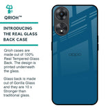 Cobalt Blue Glass Case for Oppo A58 5G