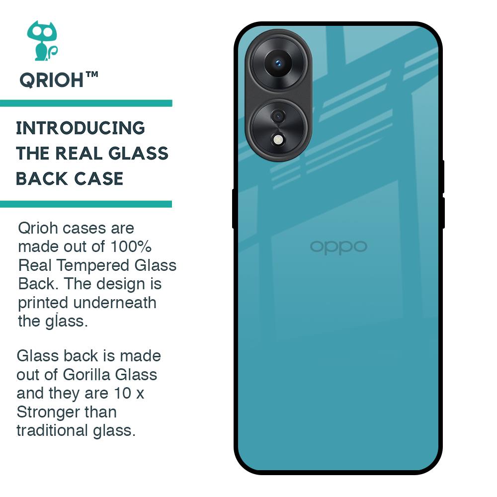 Oceanic Turquiose Glass Case for Oppo A58 5G