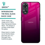 Purple Ombre Pattern Glass Case for Oppo A58 5G