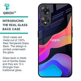 Colorful Fluid Glass Case for Oppo A58 5G