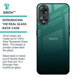 Palm Green Glass Case For Oppo A58 5G