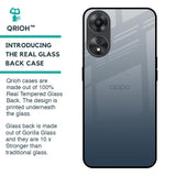 Smokey Grey Color Glass Case For Oppo A58 5G