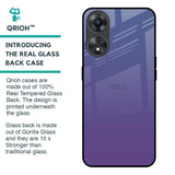 Indigo Pastel Glass Case For Oppo A58 5G