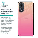 Pastel Pink Gradient Glass Case For Oppo A58 5G