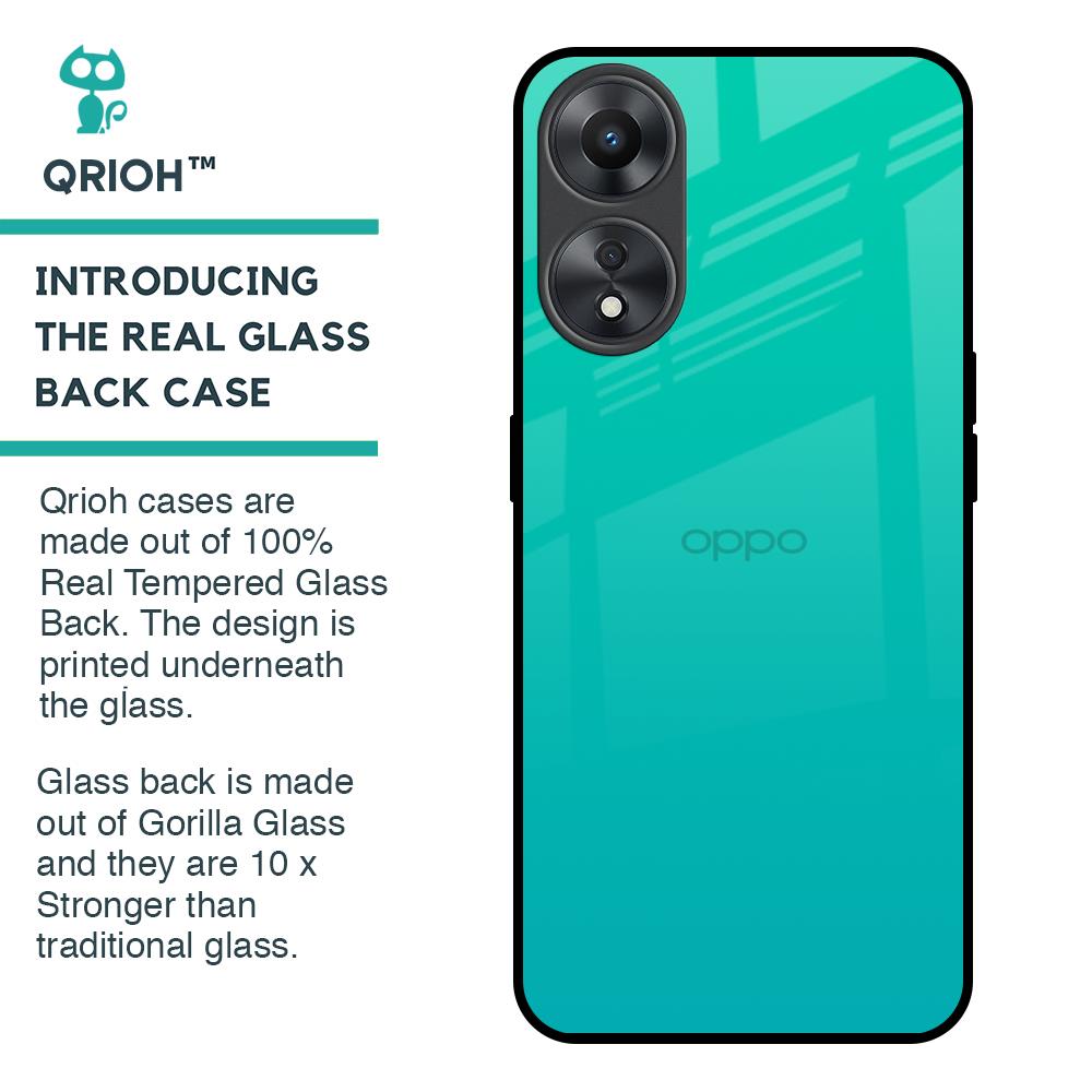 Cuba Blue Glass Case For Oppo A58 5G