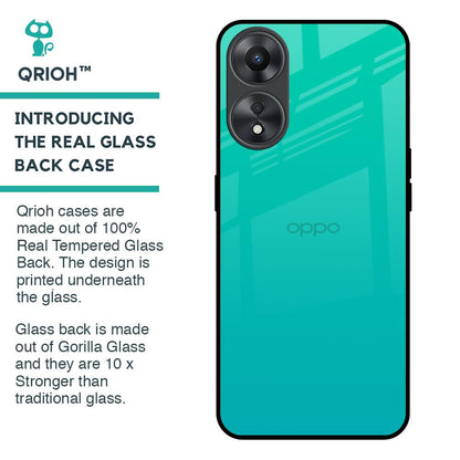 Cuba Blue Glass Case For Oppo A58 5G