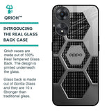 Hexagon Style Glass Case For Oppo A58 5G