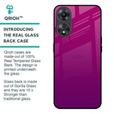 Magenta Gradient Glass Case For Oppo A58 5G