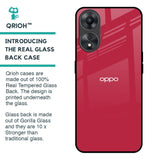 Solo Maroon Glass case for Oppo A58 5G