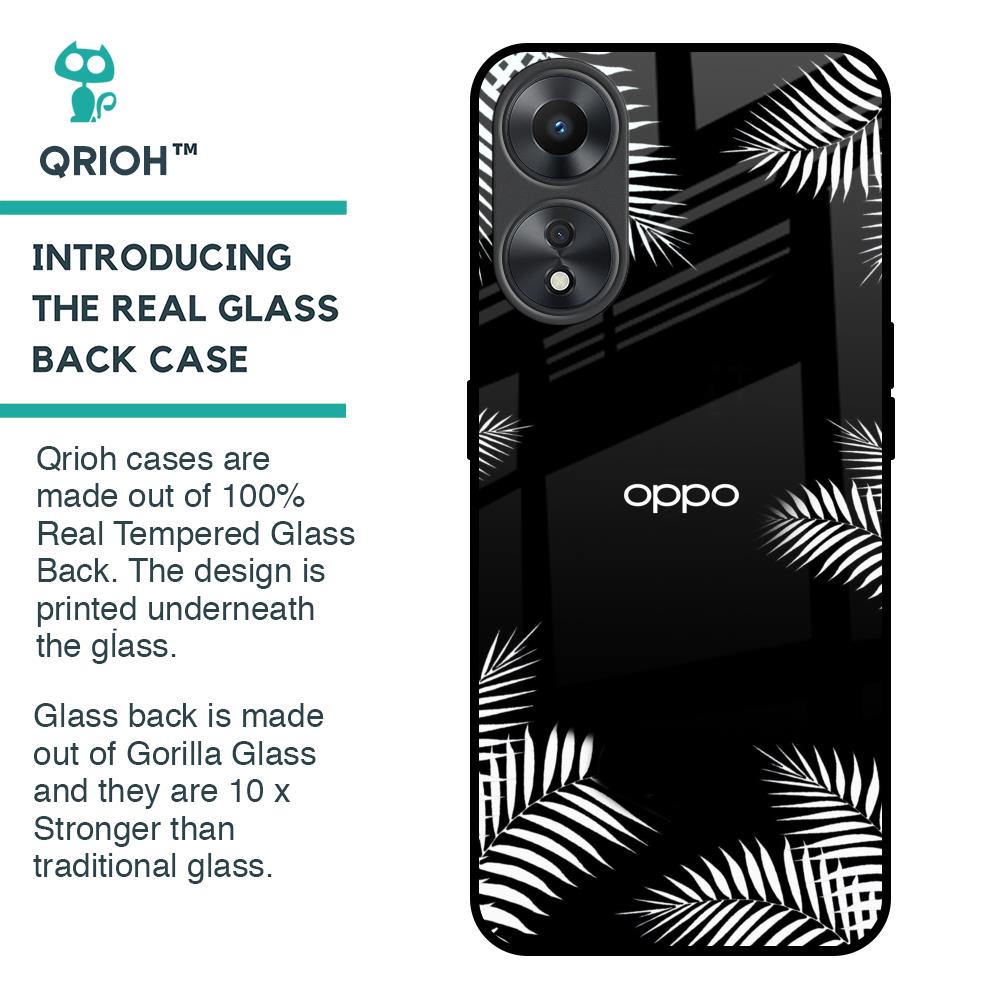 Zealand Fern Design Glass Case For Oppo A58 5G