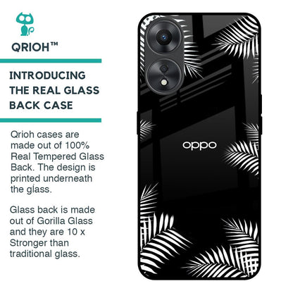 Zealand Fern Design Glass Case For Oppo A58 5G