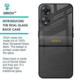 Grey Metallic Glass Case For Oppo A58 5G