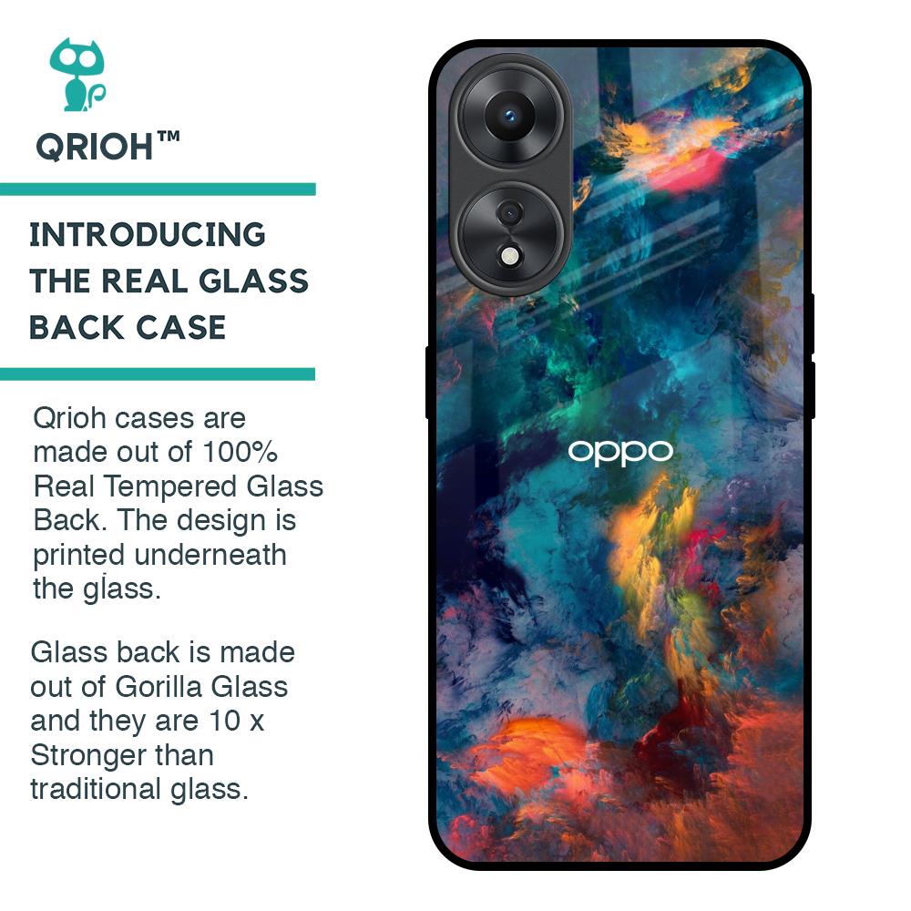 Colored Storm Glass Case for Oppo A58 5G