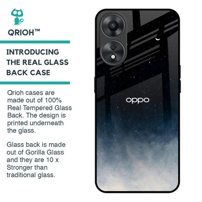 Aesthetic Sky Glass Case for Oppo A58 5G