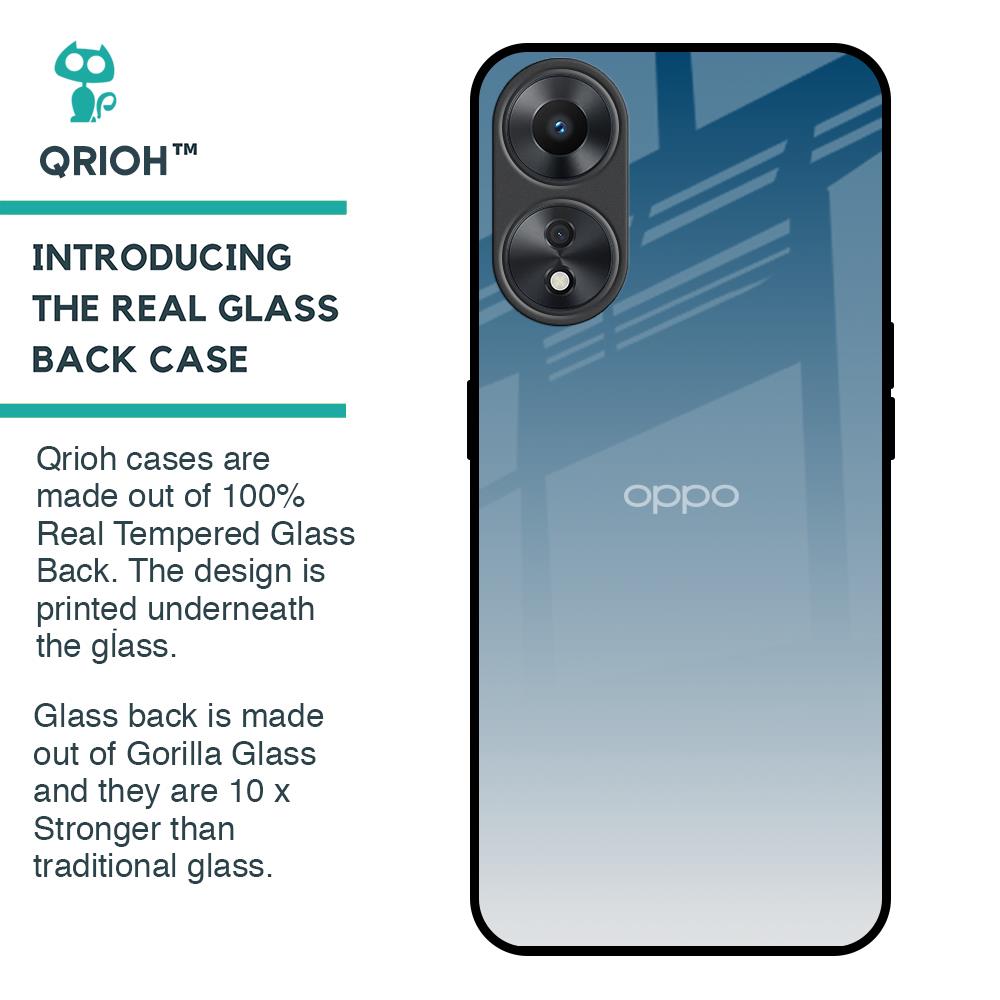 Deep Sea Space Glass Case for Oppo A58 5G