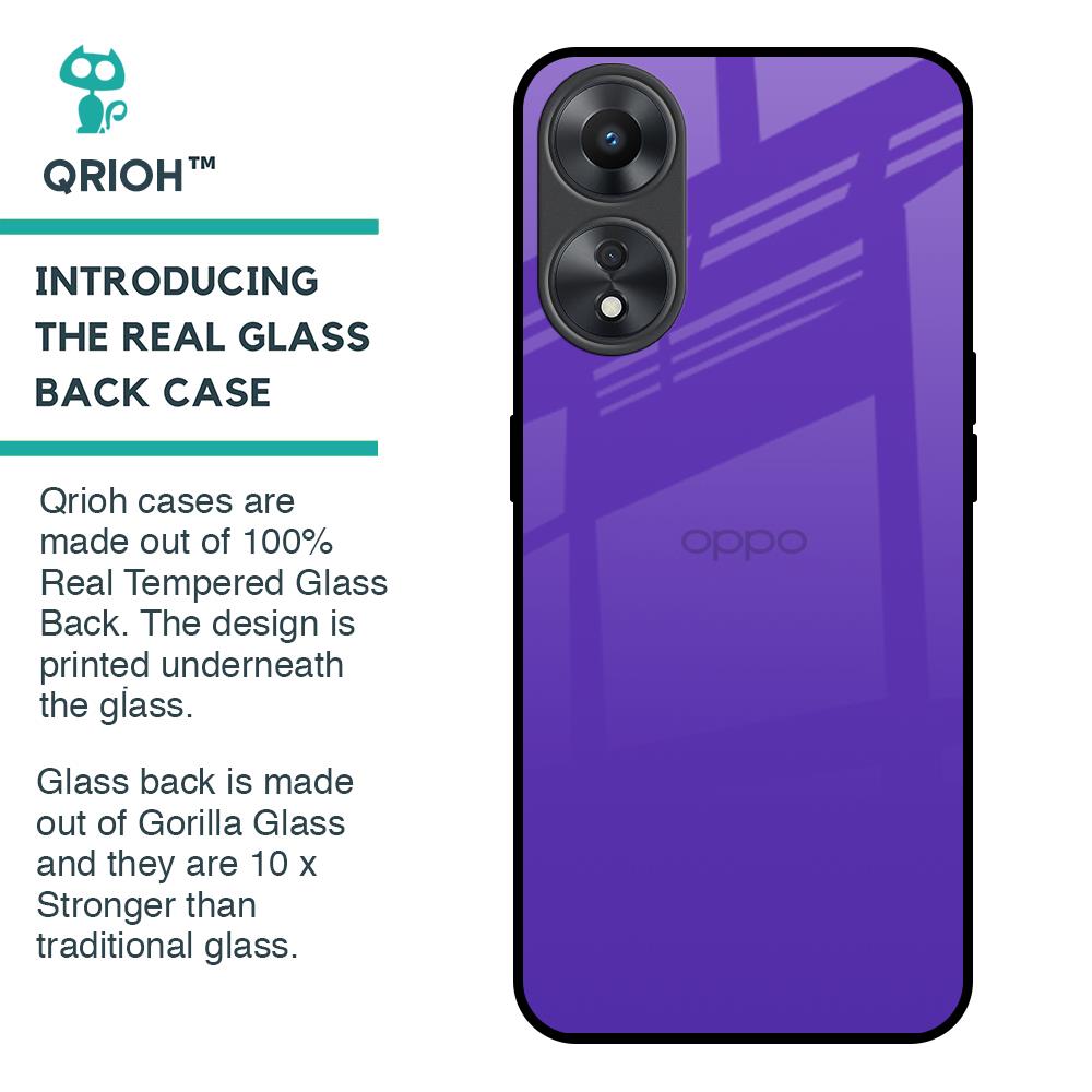 Amethyst Purple Glass Case for Oppo A58 5G
