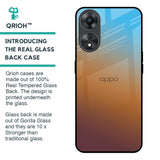 Rich Brown Glass Case for Oppo A58 5G
