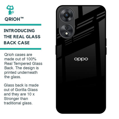 Jet Black Glass Case for Oppo A58 5G