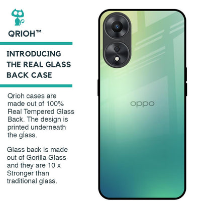 Dusty Green Glass Case for Oppo A58 5G