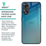 Sea Theme Gradient Glass Case for Oppo A58 5G