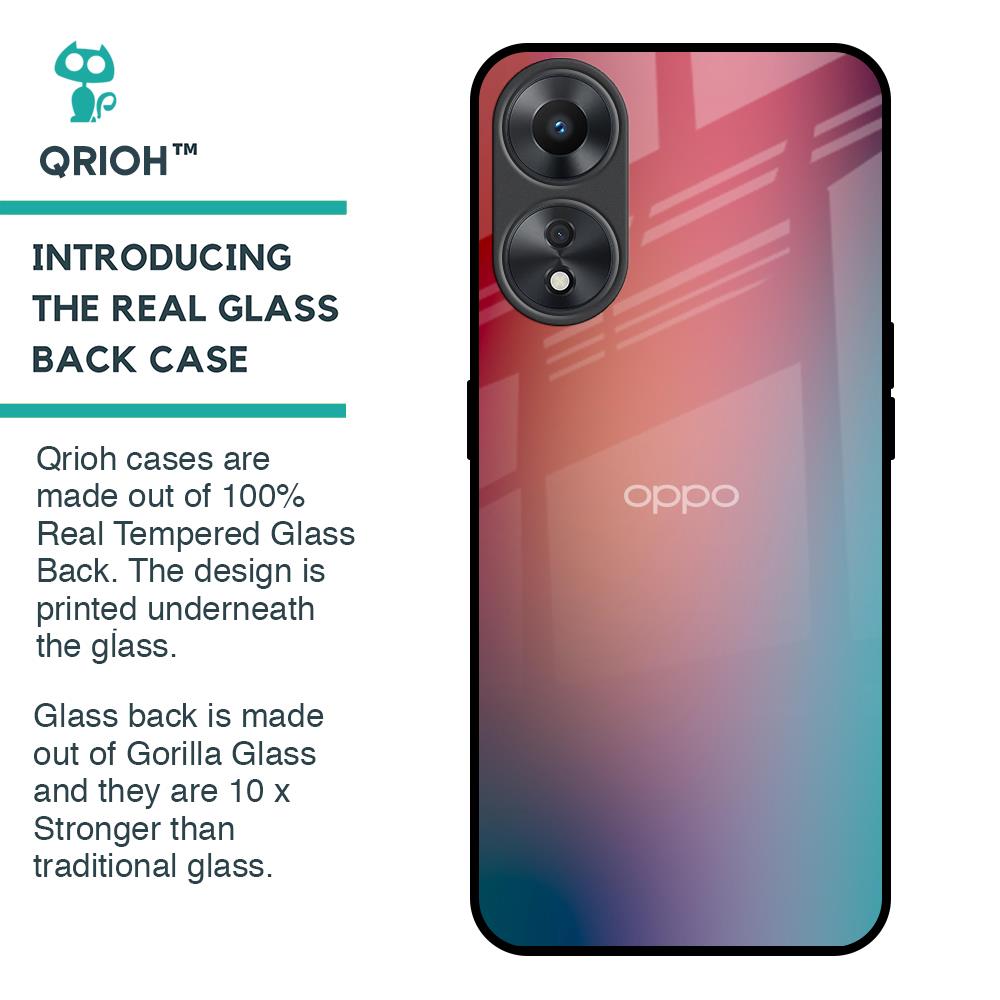 Dusty Multi Gradient Glass Case for Oppo A58 5G