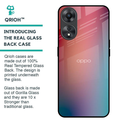 Dusty Multi Gradient Glass Case for Oppo A58 5G