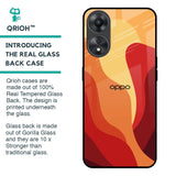 Magma Color Pattern Glass Case for Oppo A58 5G