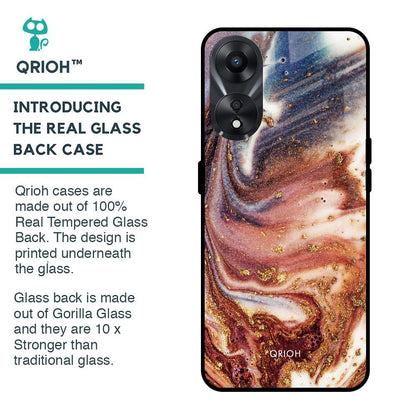 Exceptional Texture Glass Case for Oppo A58 5G