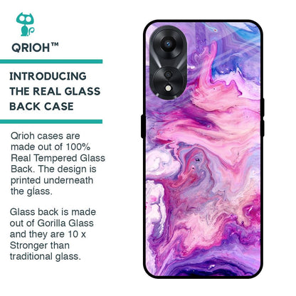 Cosmic Galaxy Glass Case for Oppo A58 5G