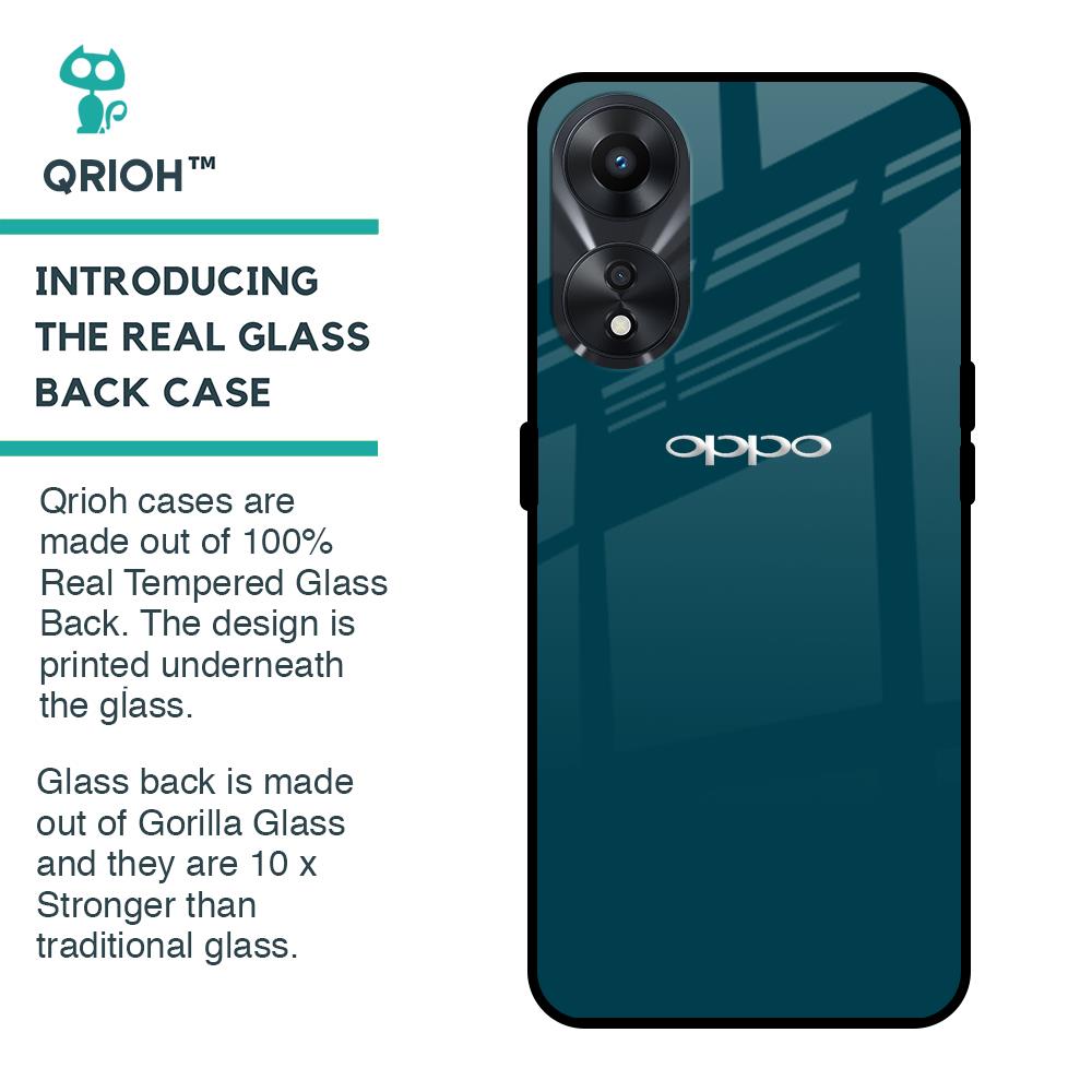 Emerald Glass Case for Oppo A58 5G