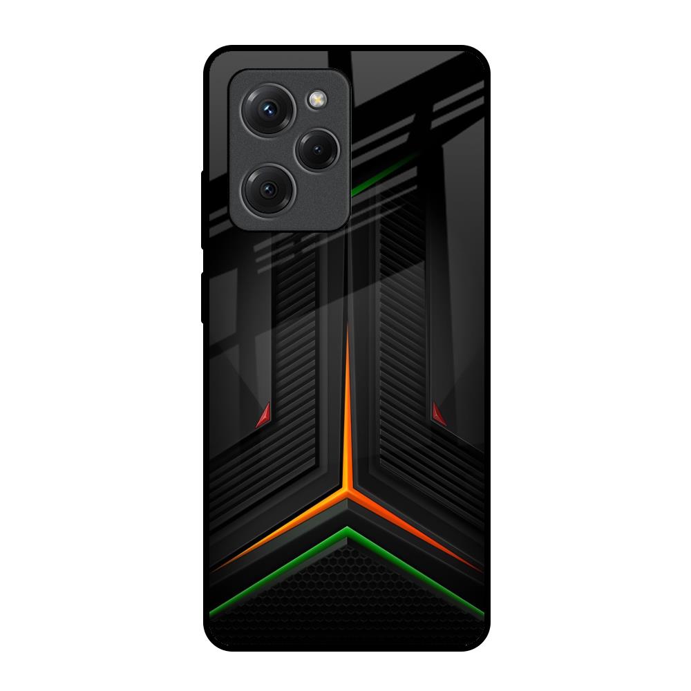 Modern Ultra Chevron Poco X5 Pro 5G Glass Back Cover Online