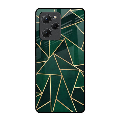 Abstract Green Poco X5 Pro 5G Glass Back Cover Online